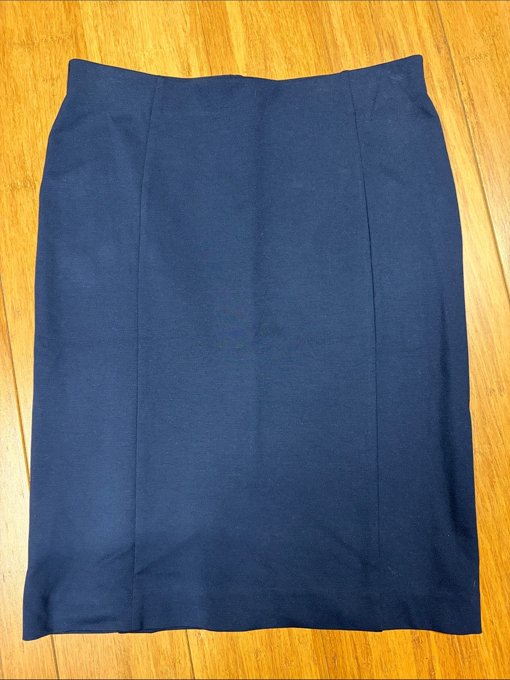 Ann Taylor Navy Front Seams Pencil Skirt size Small